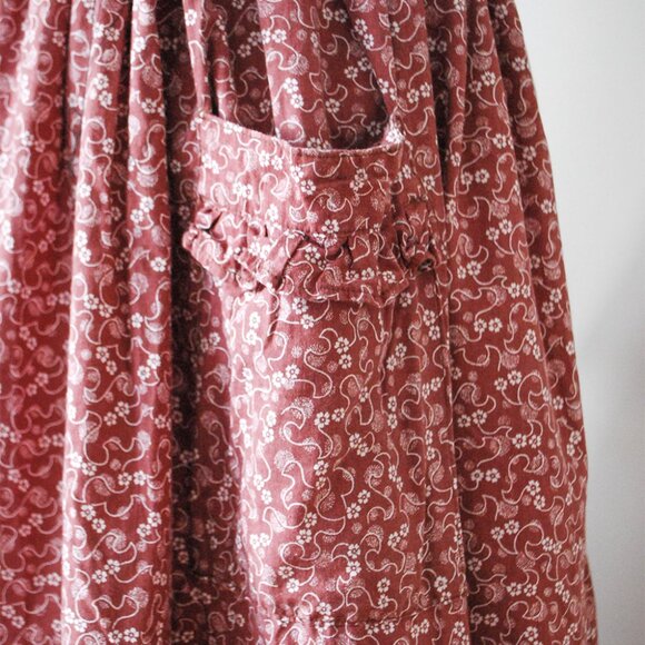 1970’s Laura Ashley Pinafore Maxi Dress - Picture 5 of 7